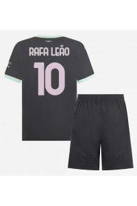 AC Milan Rafael Leao #10 Jalkapallovaatteet Lasten Kolmas peliasu 2024-25 Lyhythihainen (+ Lyhyet housut)